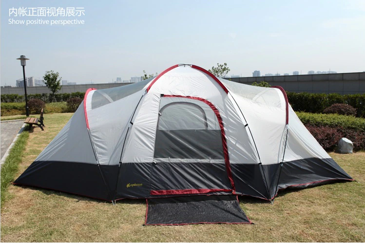 Cheap Goat Tents Large Tent 5 8 Person Two Bedrooms One Living Room Camping Family Tent 550x300x195cm Tents 